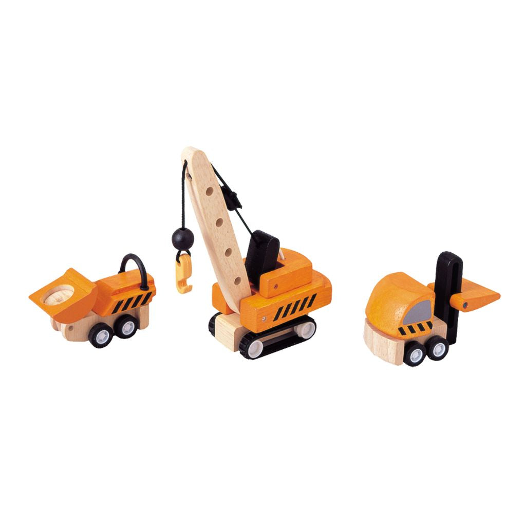 PlanToys Construction Vehicles wooden toy