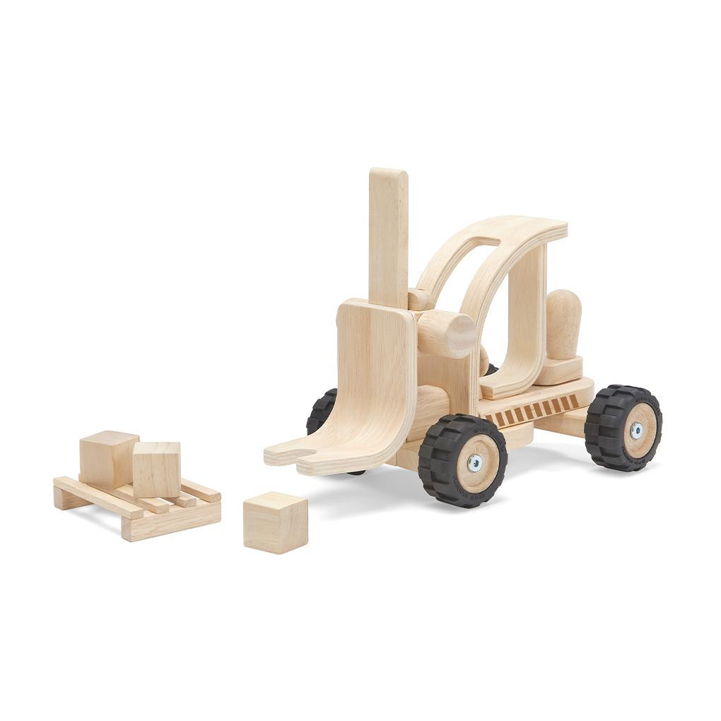 PlanToys natural Forklift wooden toy