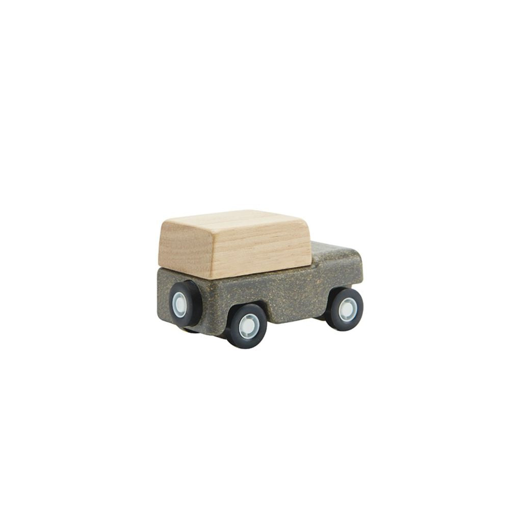 PlanToys grey Wagon wooden toy