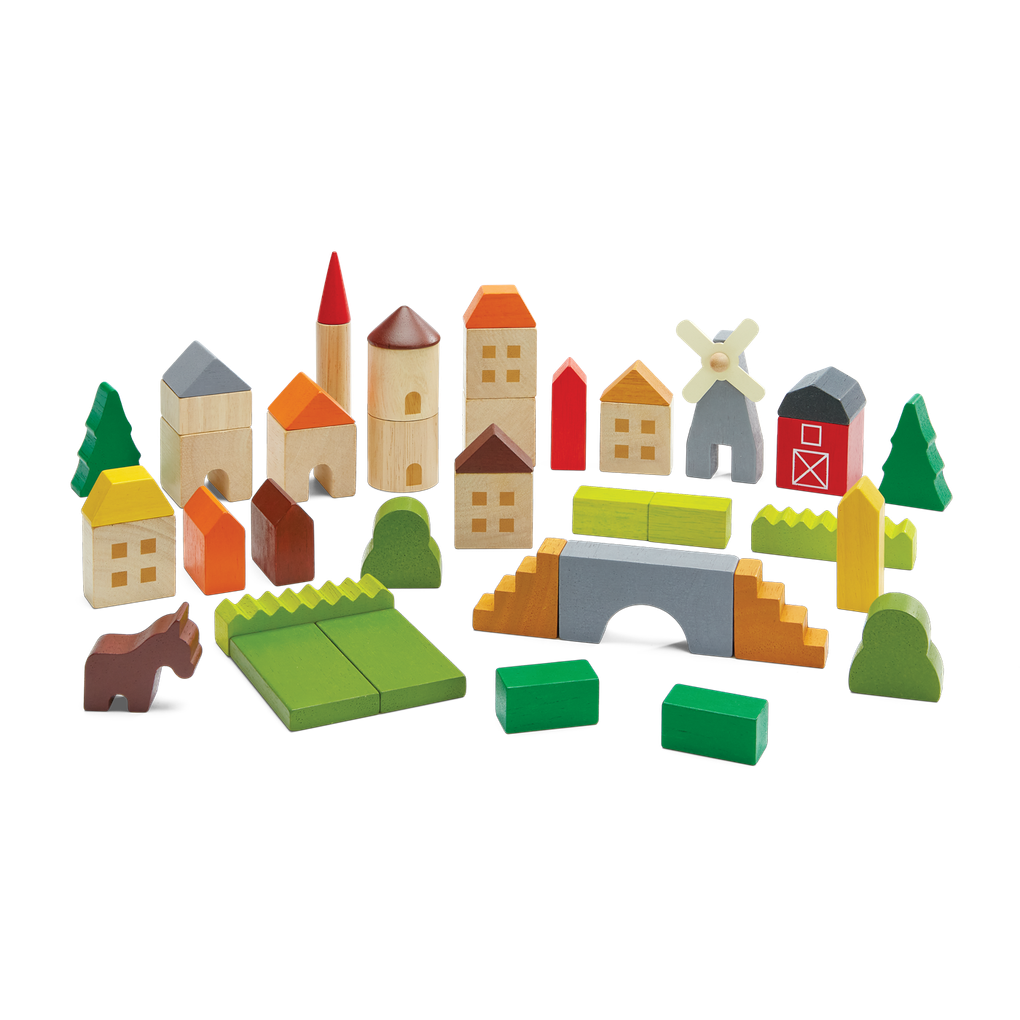 PlanToys Countryside Blocks wooden toy