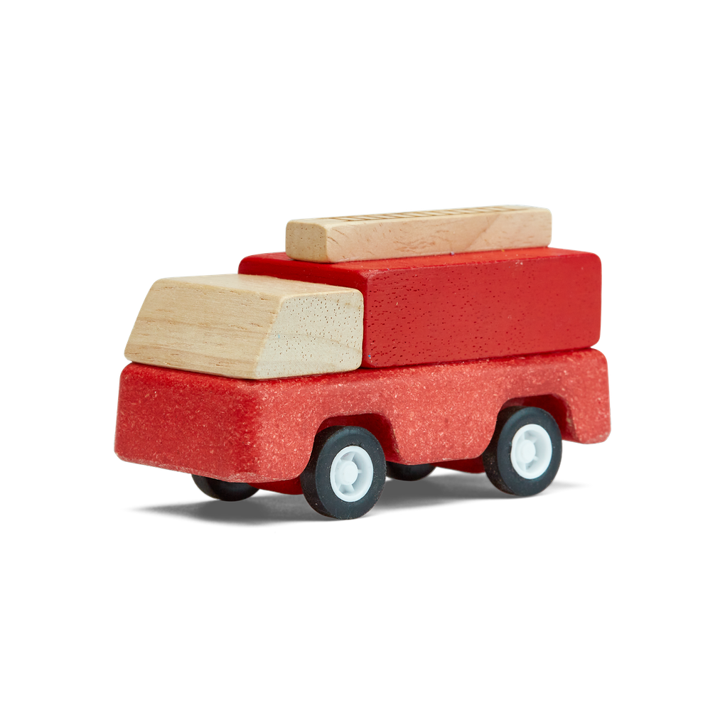 PlanToys red Fire Truck wooden toy
