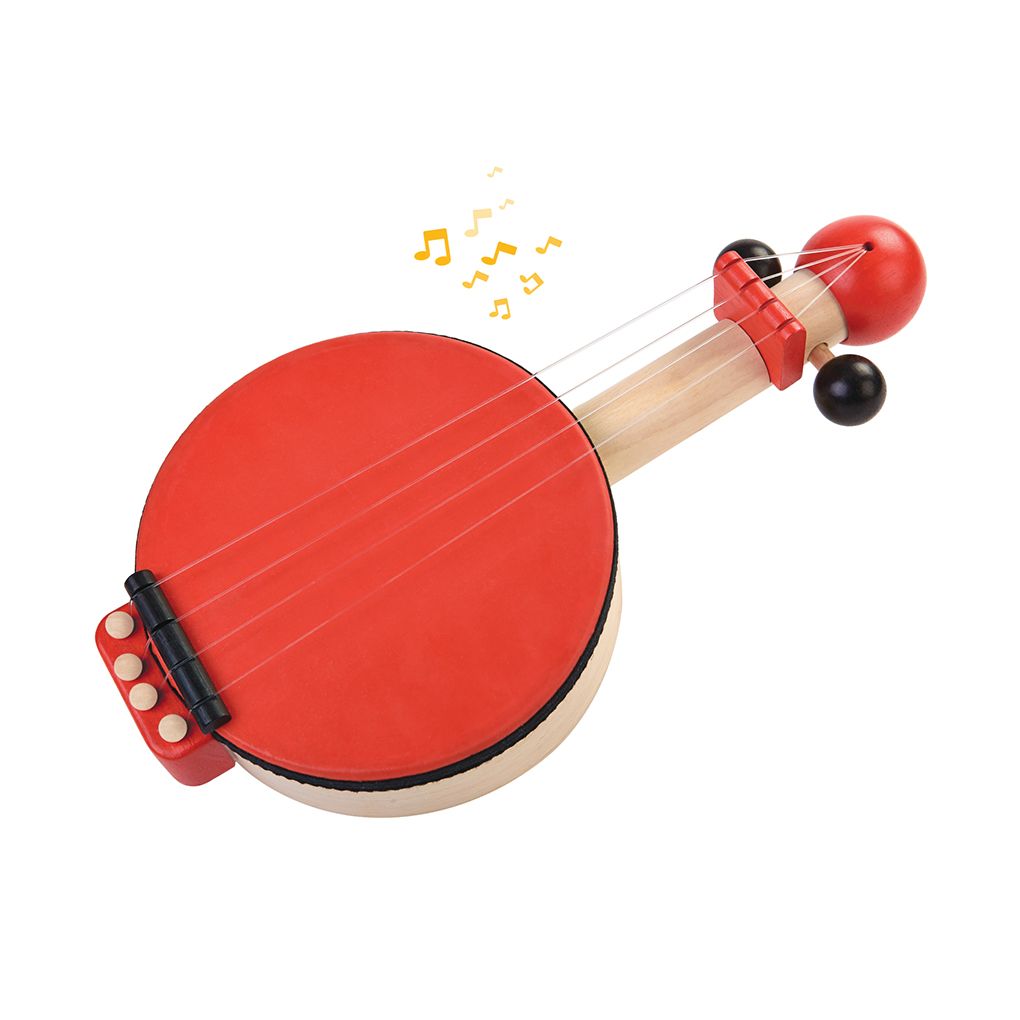 PlanToys red Banjo wooden toy