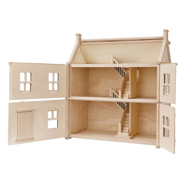 Salon en bois naturel - Plan Toys PT9015 - Mobilier en bois pour maison de  poupée