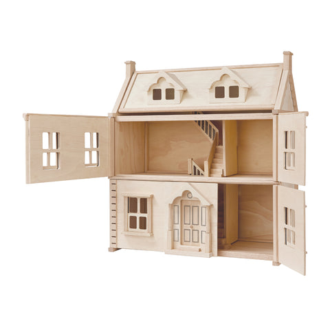 PlanToys natural Victorian Dollhouse wooden toy