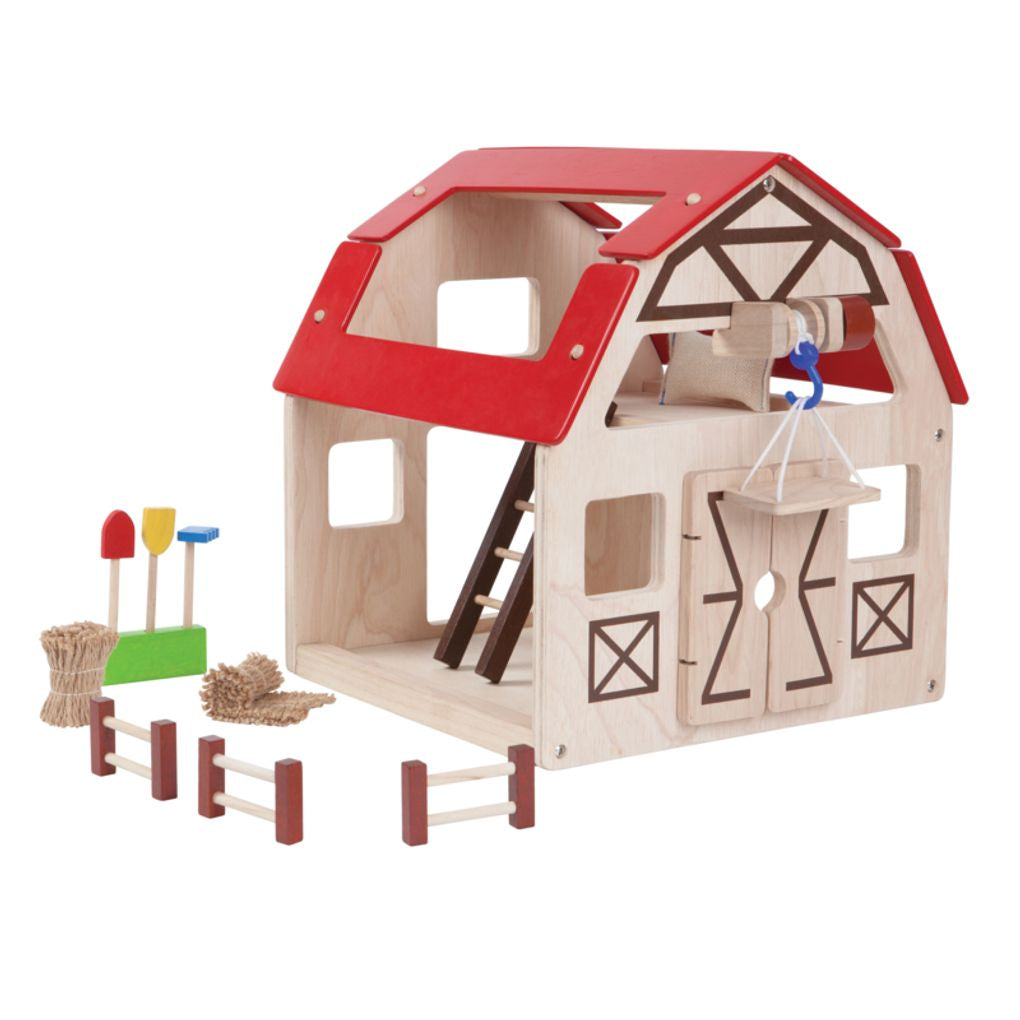 PlanToys Barn Set wooden toy