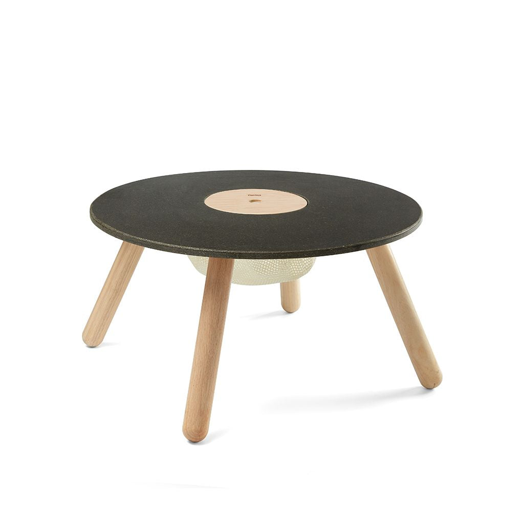 PlanToys black Round Table wooden material