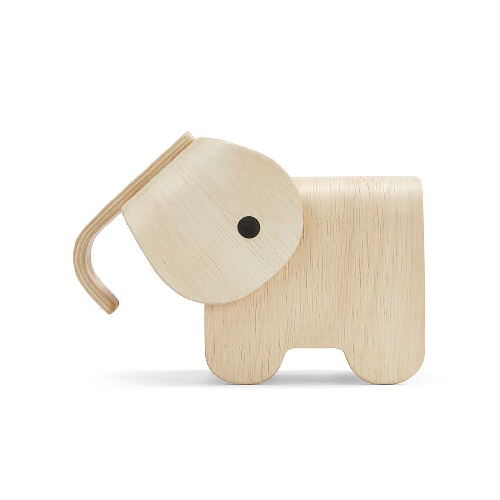 PlanToys natural Elephant Bank wooden material