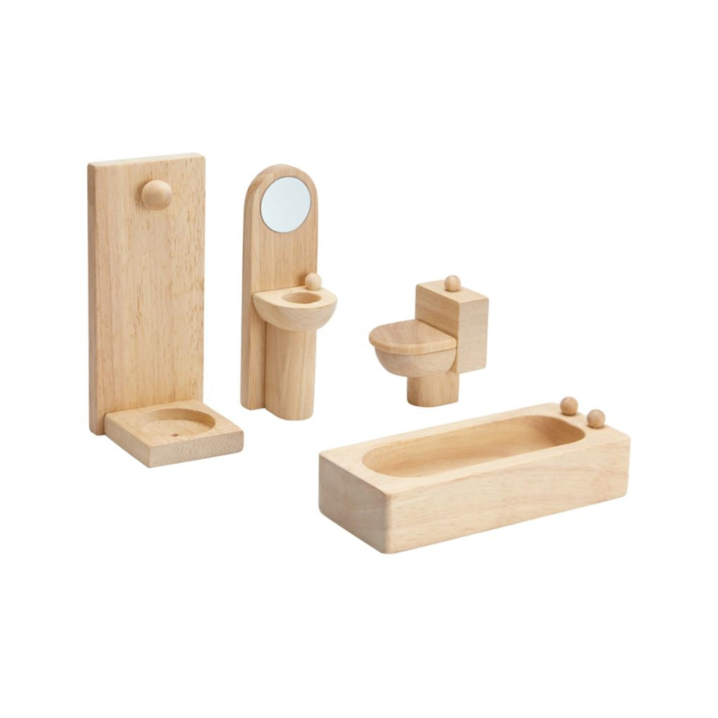 PlanToys natural Bathroom - Classic wooden toy